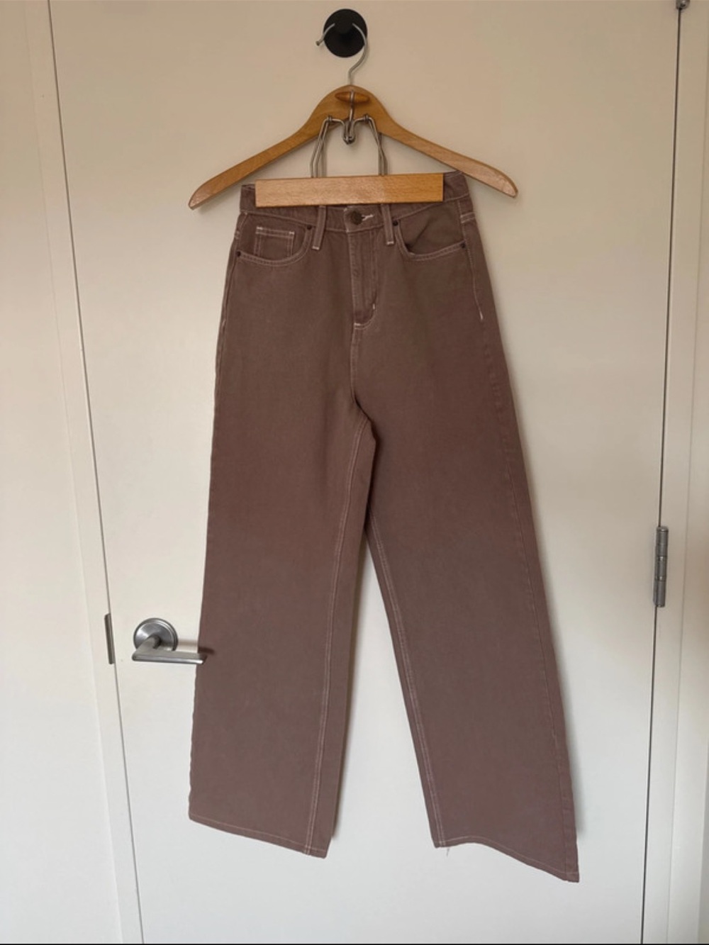 Fashion Nova Wide-Leg Jeans - Brown Taupe